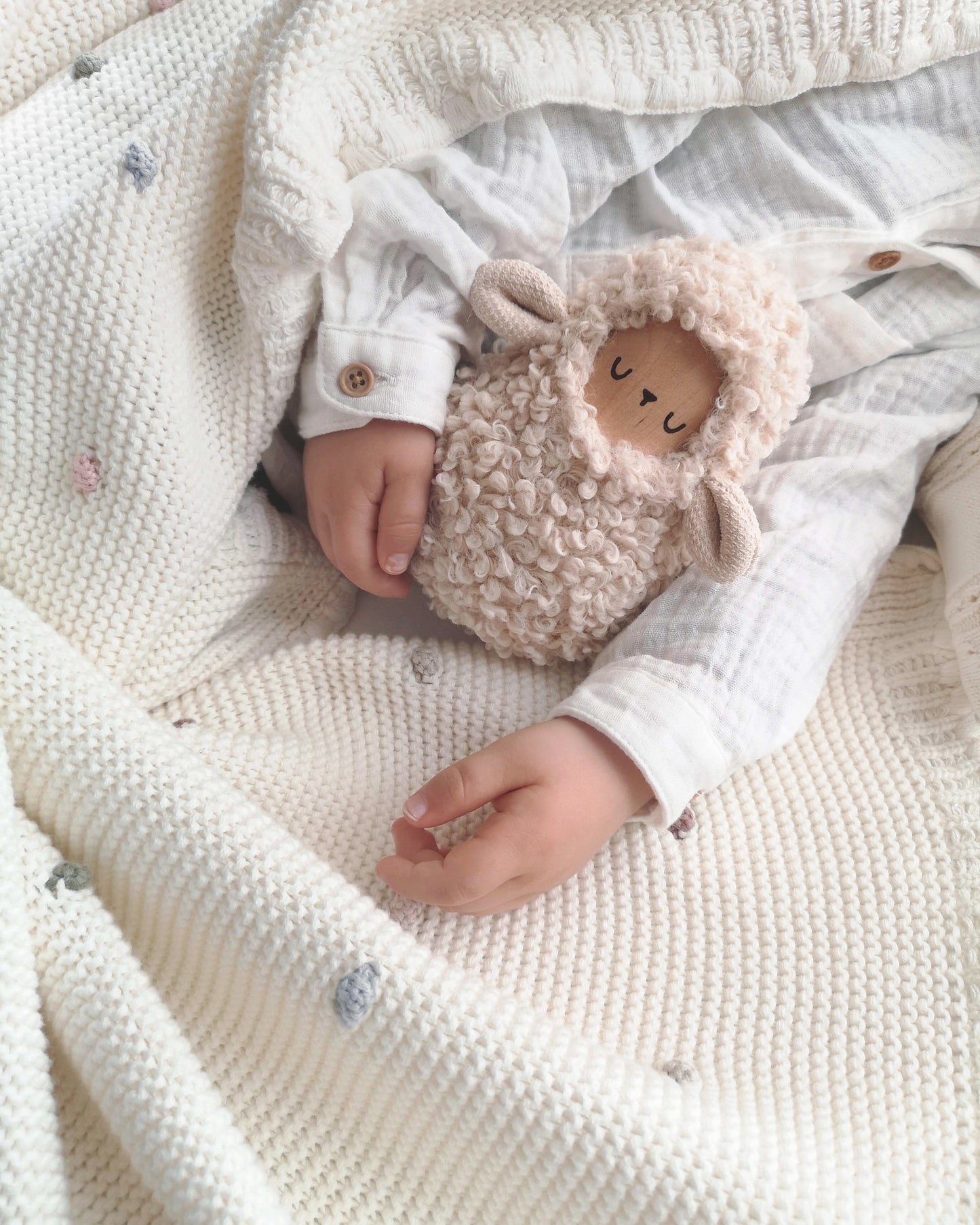 Wooden Roly-Poly Lamb Toy (Big)