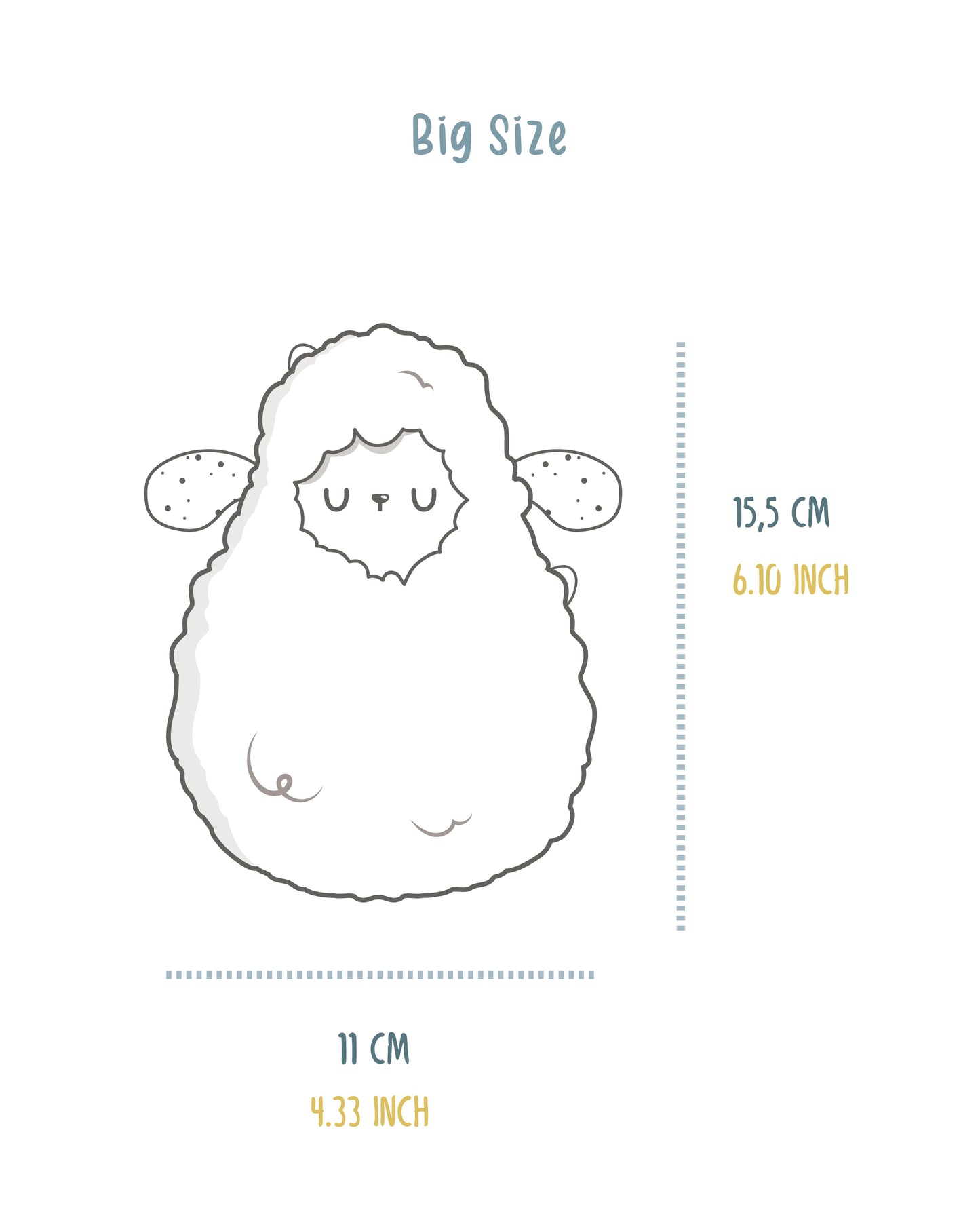 Wooden Roly-Poly Lamb Toy (Big)